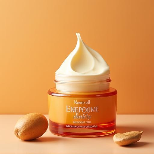 Pote de creme de rosto com óleo de argão.